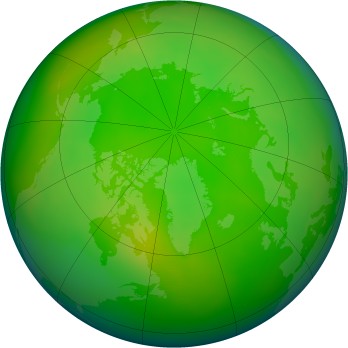 Arctic ozone map for 2005-06